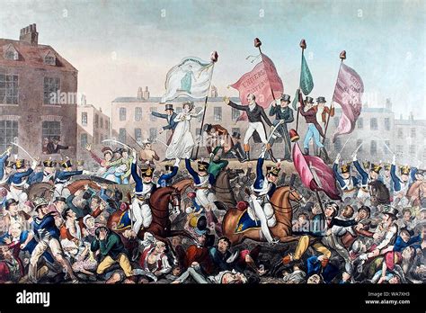 Peterloo Massacres; A Brutal Suppression of Working-Class Demands for Reform